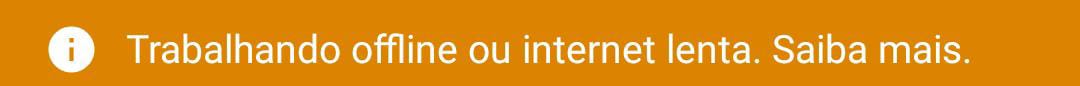 Trabalhando offline