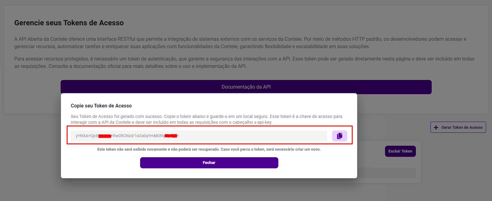 Copiar Token