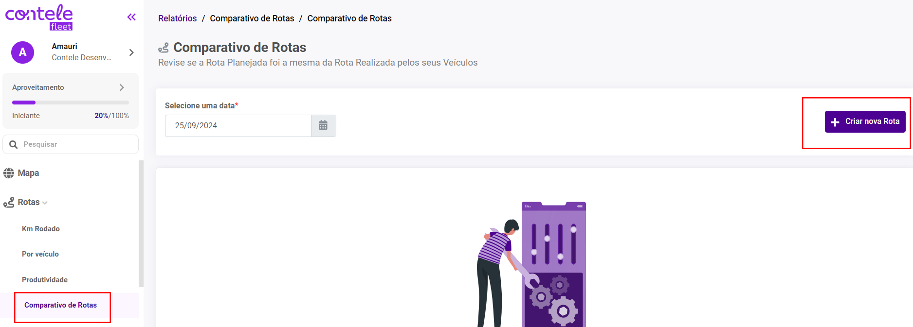 Criar Nova Rota